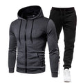 2pcs Tracksuit Pants & Hoodie Set Workout Gym Activewear