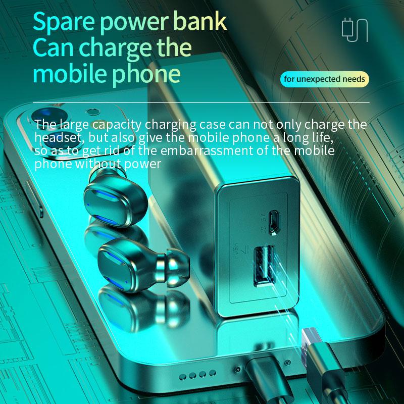 Wireless Earphones With Pop-Out Magnetic Charging Case v5.3 Earbuds Headset Headphones