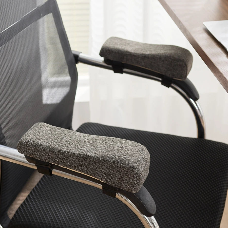 1 Pair Armrest Cushions Memory Foam Office Chair Elbow Support Pads Arm Rest