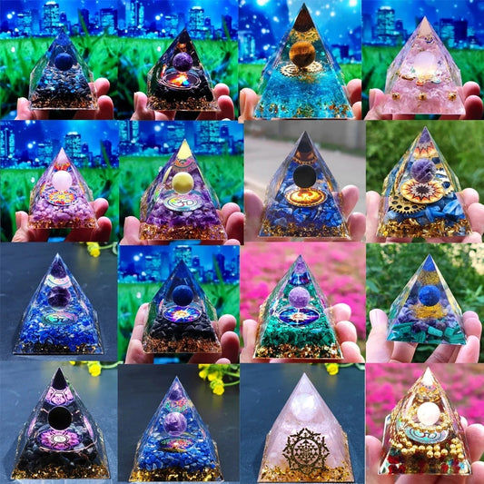 Pyramid Consciousness Power Magic Energy Orgone Crystals Good Luck Charm-Keep Melbourne Marvellous Official Store