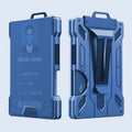 Heavy Duty Work ID Badge Holder RFID Protection Security Pass Swipe Card With Money Clip