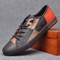 Comfort Slip On Shoes with Elastic No-Tie Laces Patchwork Design