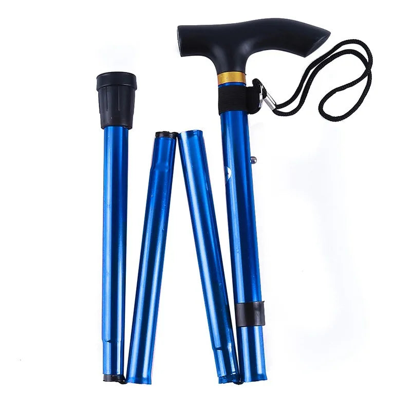 Foldable Walking Stick Adjustable Lightweight Aluminium Cane