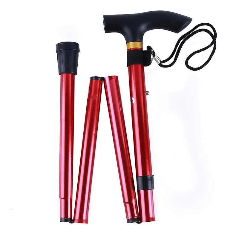 Foldable Walking Stick Adjustable Lightweight Aluminium Cane