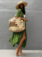 Beach Wrap Bikini Swimwear Cover Up Kimono-Style Resort Wear Sarong