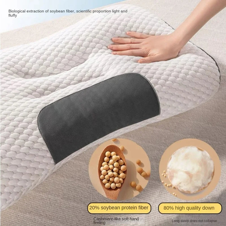 3D Neck Spa Pillow Ergonomic Pain Relief Sleeping Massage Support