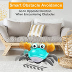 Dancing Crab Toy for Toddlers Babies Infant with Sounds & Music LED Musical Interactive Toys