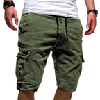 Cargo Shorts Summer Beach Streetwear With Drawstring Men's Comfortable