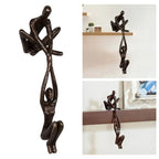 Man Lifting Woman Figurine Bookcase Art Home Gifts Couple Lovers Wedding Gift