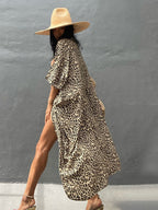 Beach Wrap Bikini Swimwear Cover Up Kimono-Style Resort Wear Sarong