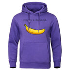Funny "Dolce and Banana" Hoodie Sweatshirt Unisex Fleece Pullover