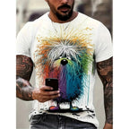 3D Printed Funny Graphic Urban Design T-shirt