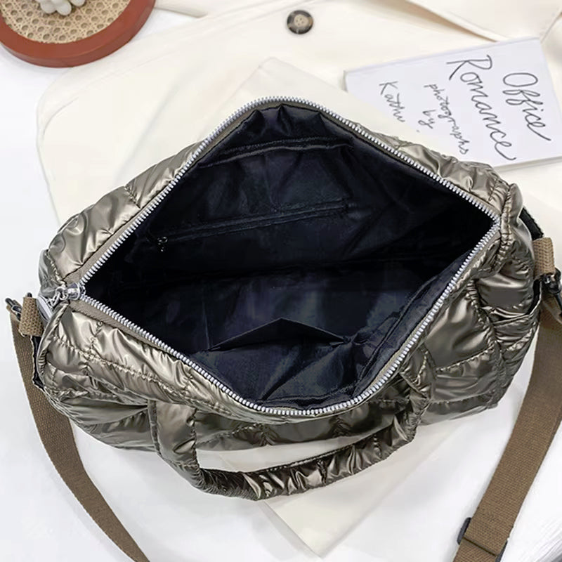 Shoulder Handbag Puffer Tote Space-Padded Large Capacity