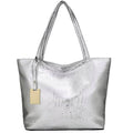 Shoulder Tote Handbag Large Capacity Crocodile Pattern