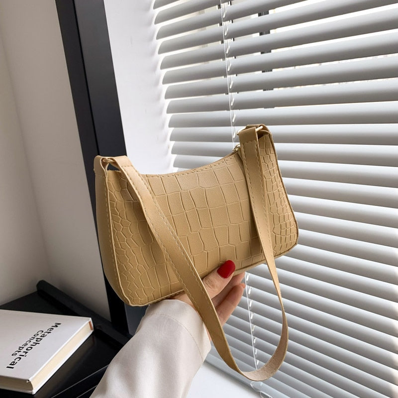 Felt Shoulder Handbag Women's Crescent Saddle Bag-Keep Melbourne Marvellous Official Store