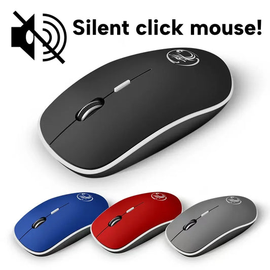 Silent Computer Mouse No-Click Quiet Wireless Laptop Mouse Office PC Supplies