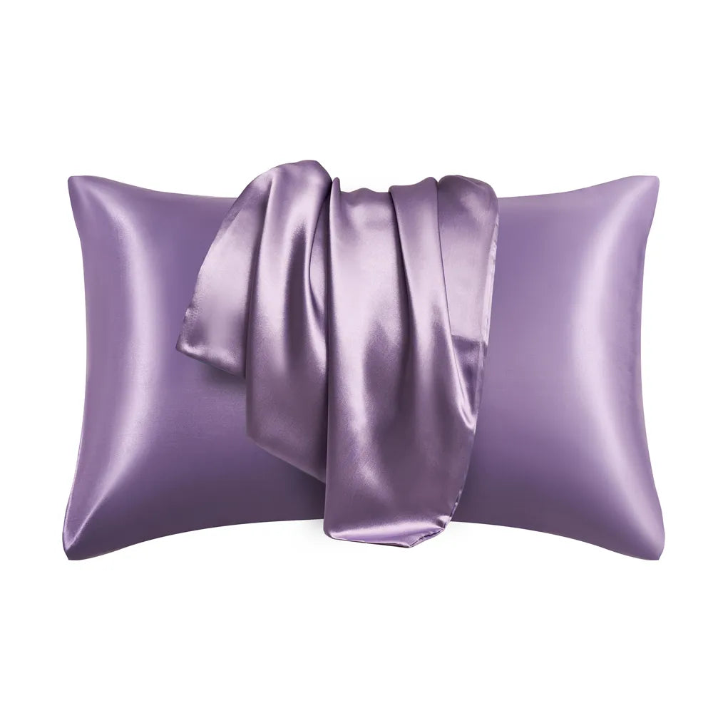 Silk Satin Pillowcase for Hair and Skin No-Frizzy Bed Hair Allergy Free