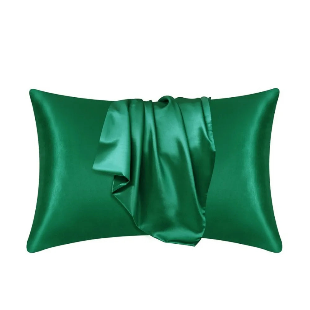 Silk Satin Pillowcase for Hair and Skin No-Frizzy Bed Hair Allergy Free