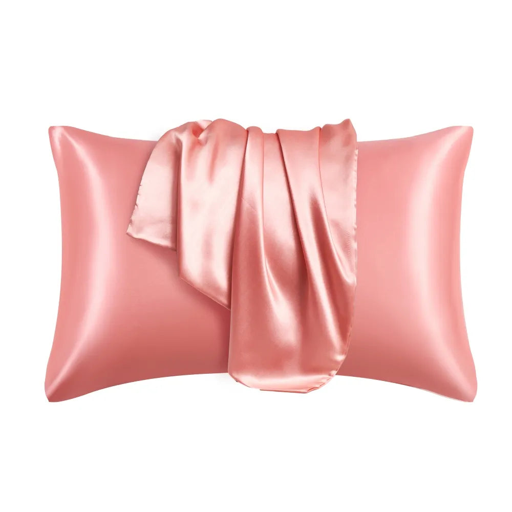 Silk Satin Pillowcase for Hair and Skin No-Frizzy Bed Hair Allergy Free