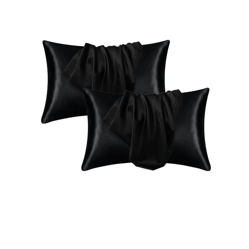 Silky Satin Pillowcase for Frizzy Hair Beauty Pillow Cover
