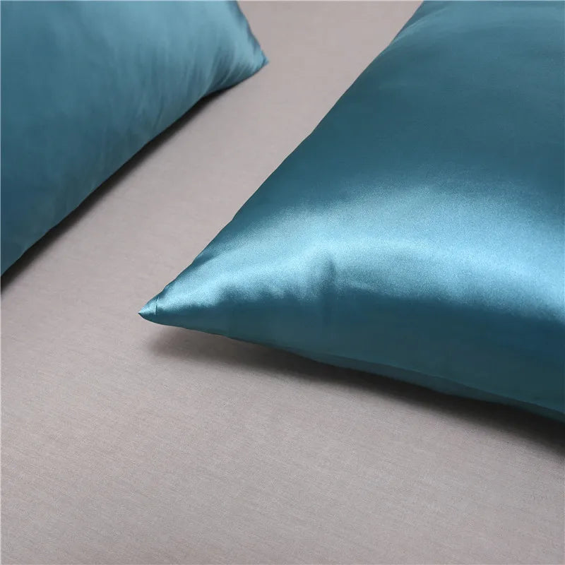 Silky Satin Pillowcase for Frizzy Hair Beauty Pillow Cover