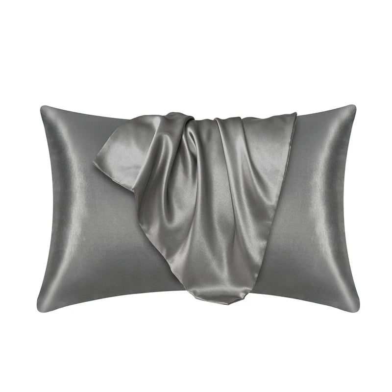 Silky Satin Pillowcase for Frizzy Hair Beauty Pillow Cover