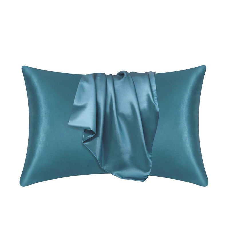 Silky Satin Pillowcase for Frizzy Hair Beauty Pillow Cover
