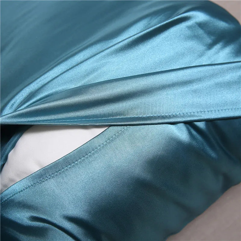 Silky Satin Pillowcase for Frizzy Hair Beauty Pillow Cover