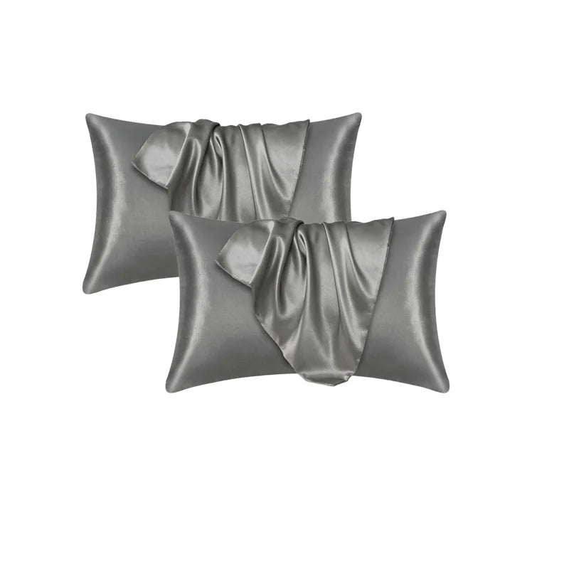 Silky Satin Pillowcase for Frizzy Hair Beauty Pillow Cover