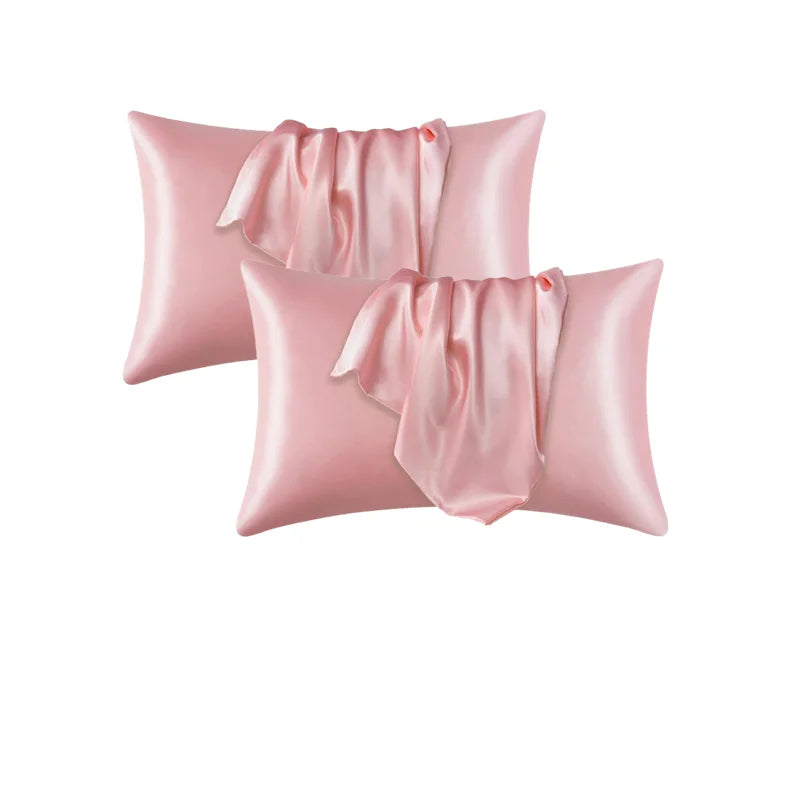 Silky Satin Pillowcase for Frizzy Hair Beauty Pillow Cover