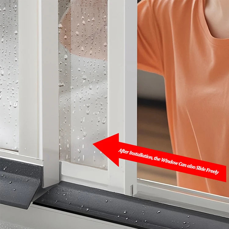 Door Weatherstrip Rain Guard | Water Deflector Flashing Shield For Glass Windows Balcony Sliding Doors 1m