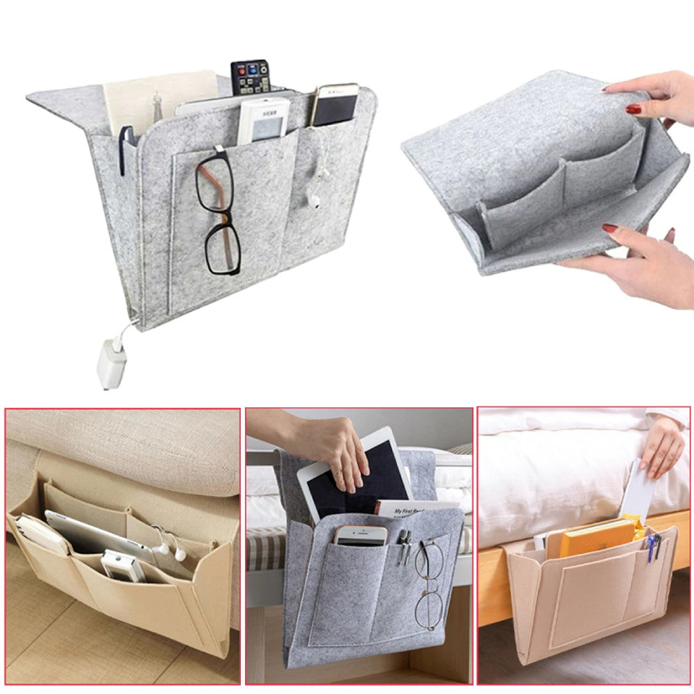 Hanging Pouch Caddie Storage Bedroom TV Remote Bedside Couch Organiser
