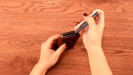 Carbon Fiber RFID Blocking Card Case Anti-Theft Wallet