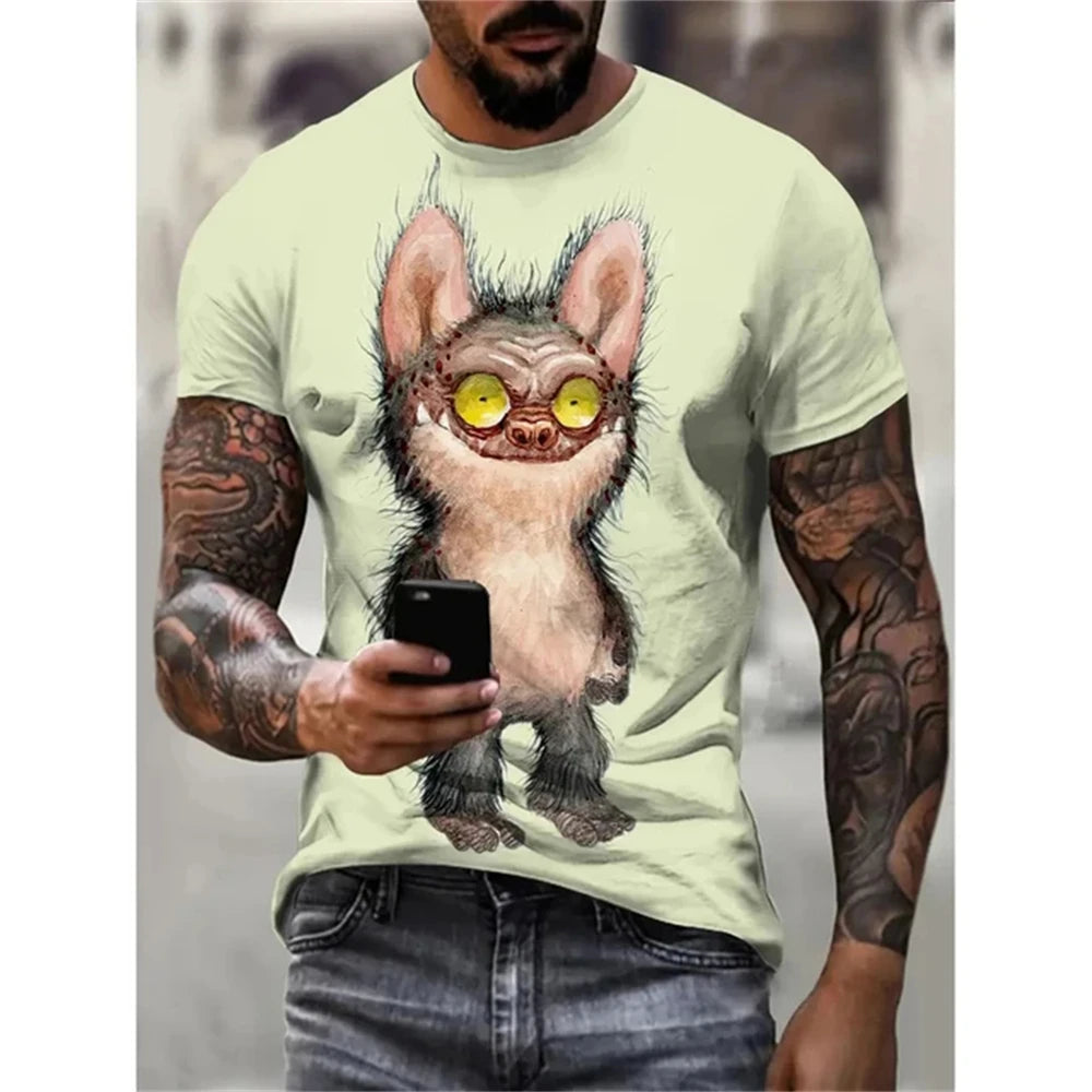 3D Printed Funny Graphic Urban Design T-shirt