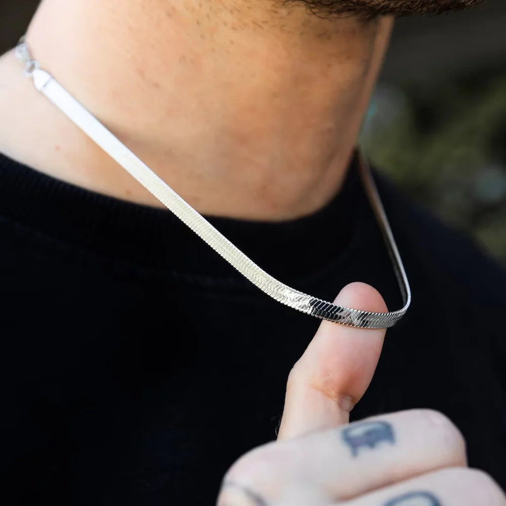 Snake Chain Necklace Thick Hip Hop Rapper Choker