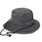 Fishing Hiking Sun Wide Brim Bucket Hat Cotton Outdoor Safari Style