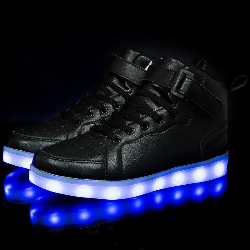 K-pop Sneakers With Lights Flashing LED Lantern Shuffle Dancing Shoes-Keep Melbourne Marvellous Official Store