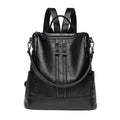 Soft Leather Backpack Commute Travel Shoulder Bag
