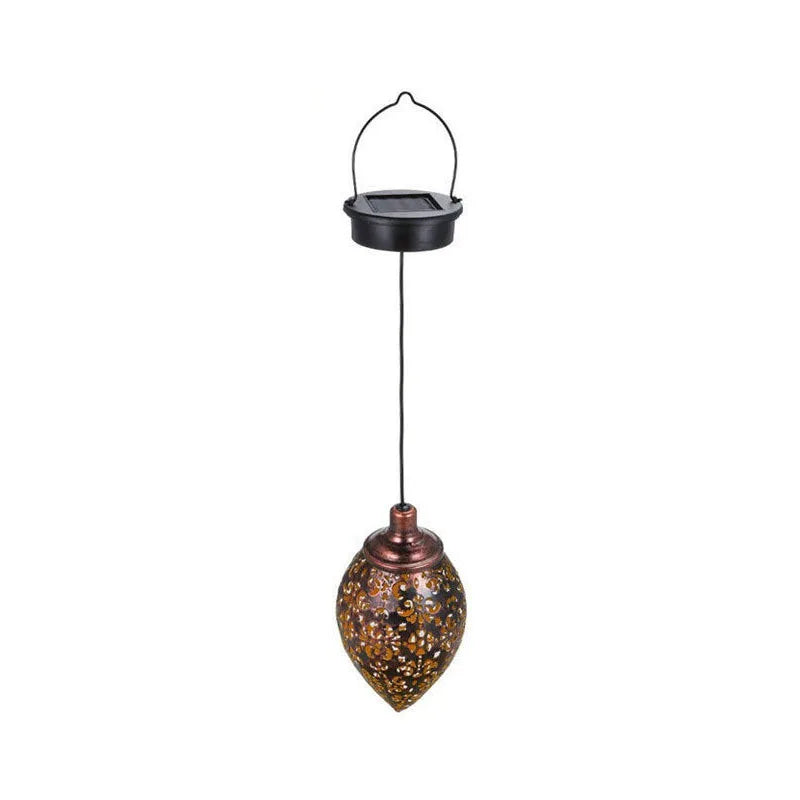 Solar Garden Lantern Light Show Hanging Outdoor Lamp Magic