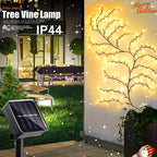 Fairy Lights Solar String Wall Climbing Vine Outdoors Garden 96 LEDs