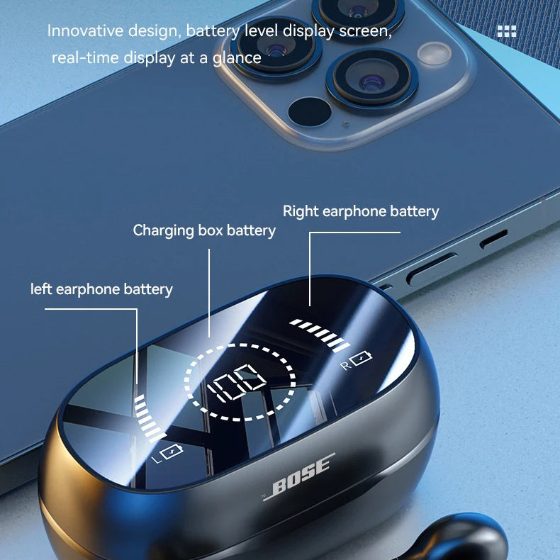 Earbuds Clip-On Bone Conduction Wireless Bluetooth Earclip Headset M47