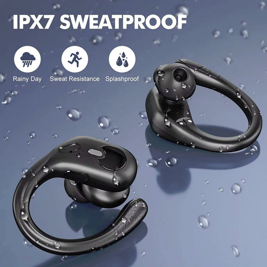 Sports Over Ear Earphones IPX7 Waterproof Earhook BX30 Earbuds On Ear Headphones