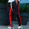 Tracksuit Sweatpants With Zip Pocket Splice Sports Stripe