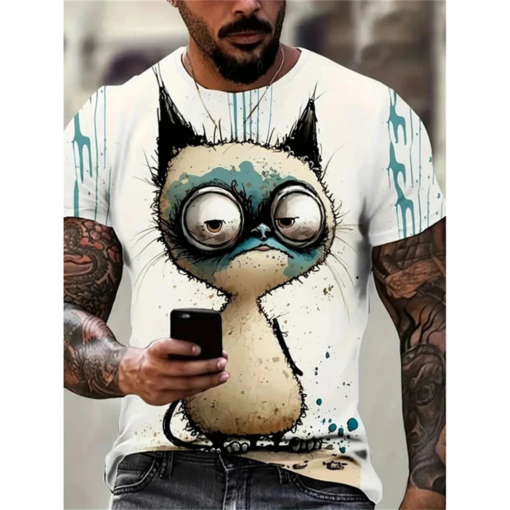 3D Printed Funny Graphic Urban Design T-shirt