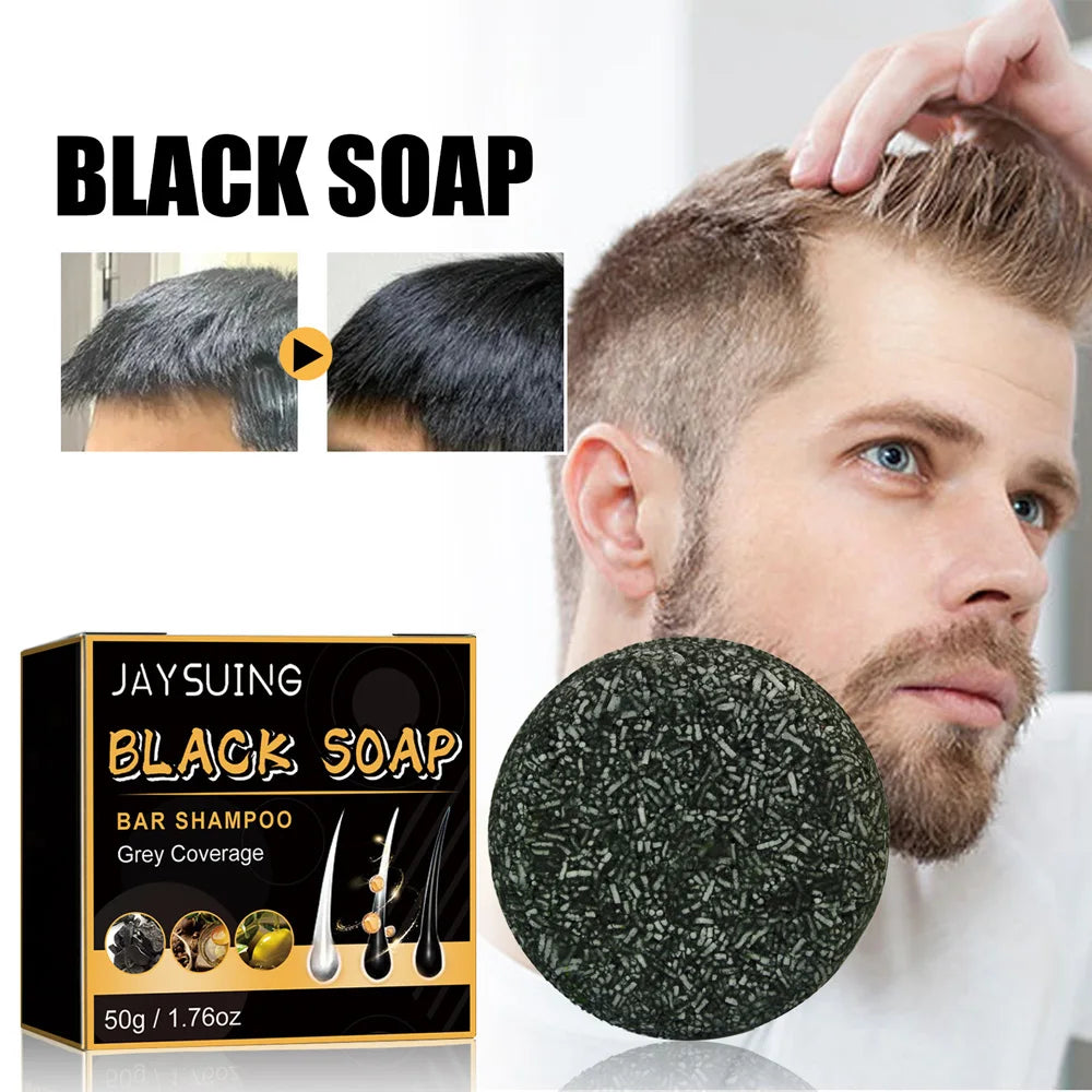 Black Hair Soap Grey-Be-Gone Revival Darkening Rejuvenating