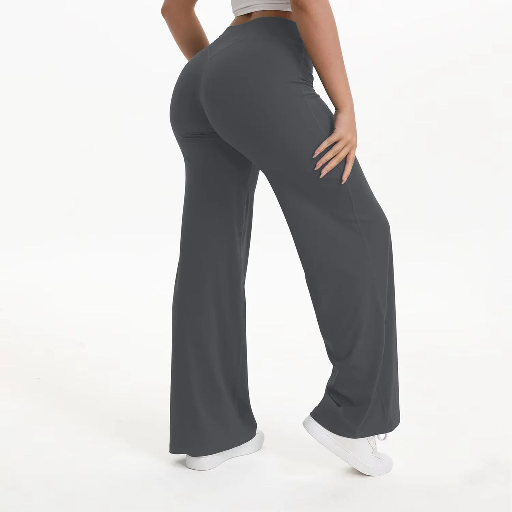 Comfort Flared Leggings Yoga Tights Casual Gym Pilates Sports Fitness