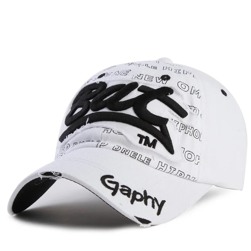 Streetwear Baseball Cap Embroidered Colorful Cotton
