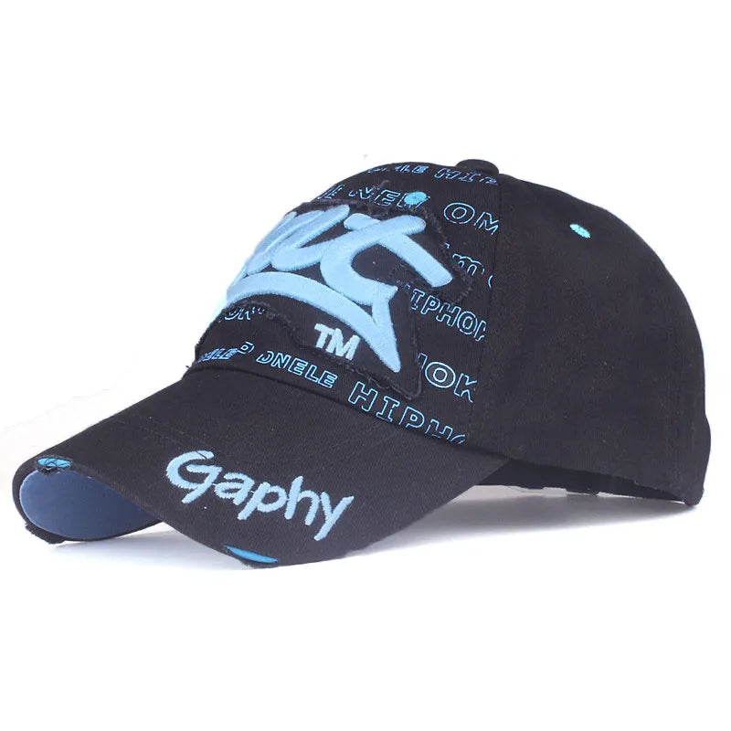 Streetwear Baseball Cap Embroidered Colorful Cotton