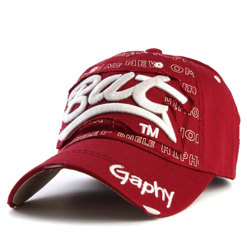 Streetwear Baseball Cap Embroidered Colorful Cotton