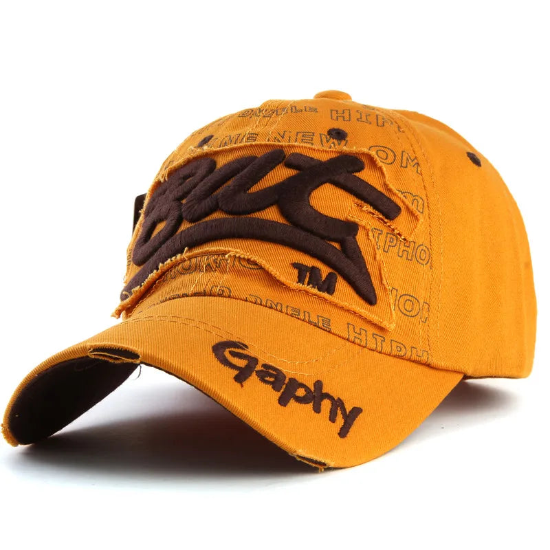 Streetwear Baseball Cap Embroidered Colorful Cotton